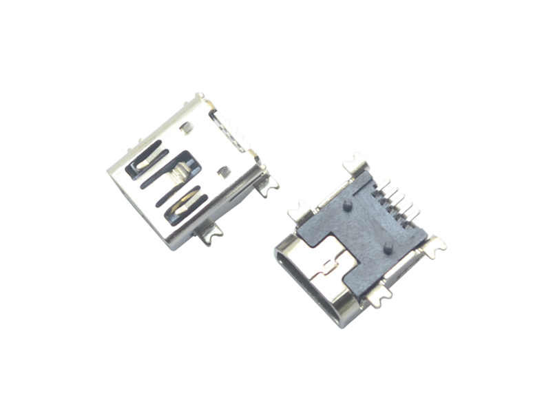 MINI USB 5P SMT AB型双卡点
